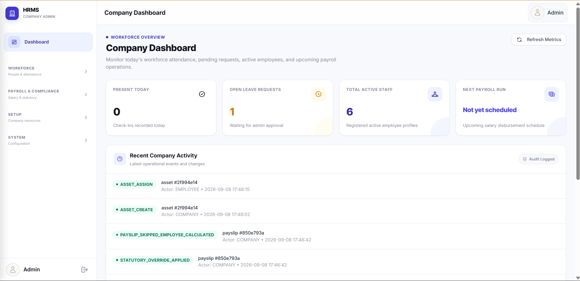 HRMS SaaS Platform